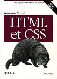Couverture du livre Introduction à HTML et CSS d'Eric Sarrion.