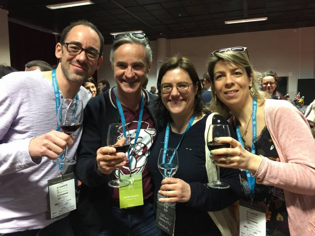WordCamp Bordeaux 2019 Benjamin Cyrille Céline Cécile