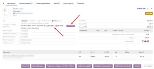 2025-01-02-annulation-facture-dolibarr-03 Interface de facturation avec détails et montants